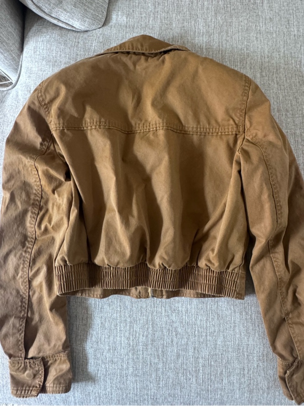 Zara Brown Utility Jacket Cropped Zara - Picture 2 of 4